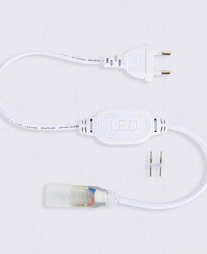 Câble Rectificateur pour Gaine Néon LED Flexible 9 W/m 220V AC 100 LED/m Semi-circulaire 180° Monochrome IP67