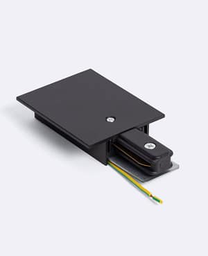 Connecteur Monophasé Secteur pour Rail Borgia Encastré Aluminium