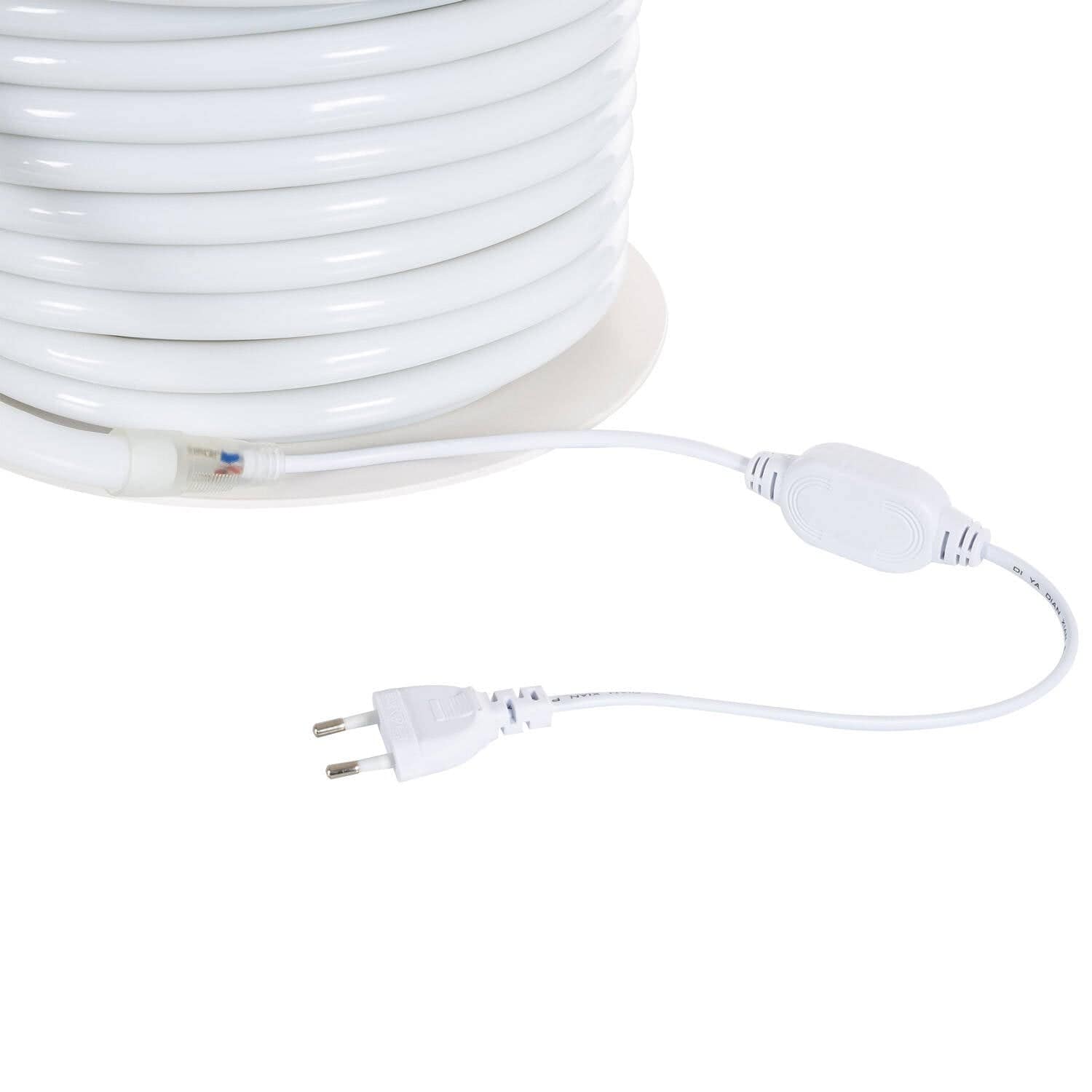 Ruban LED Néon Dimmable 220V BOBINE 50m Bleu Circulaire 360 9W/m Coupe 100cm IP67 – Image 6