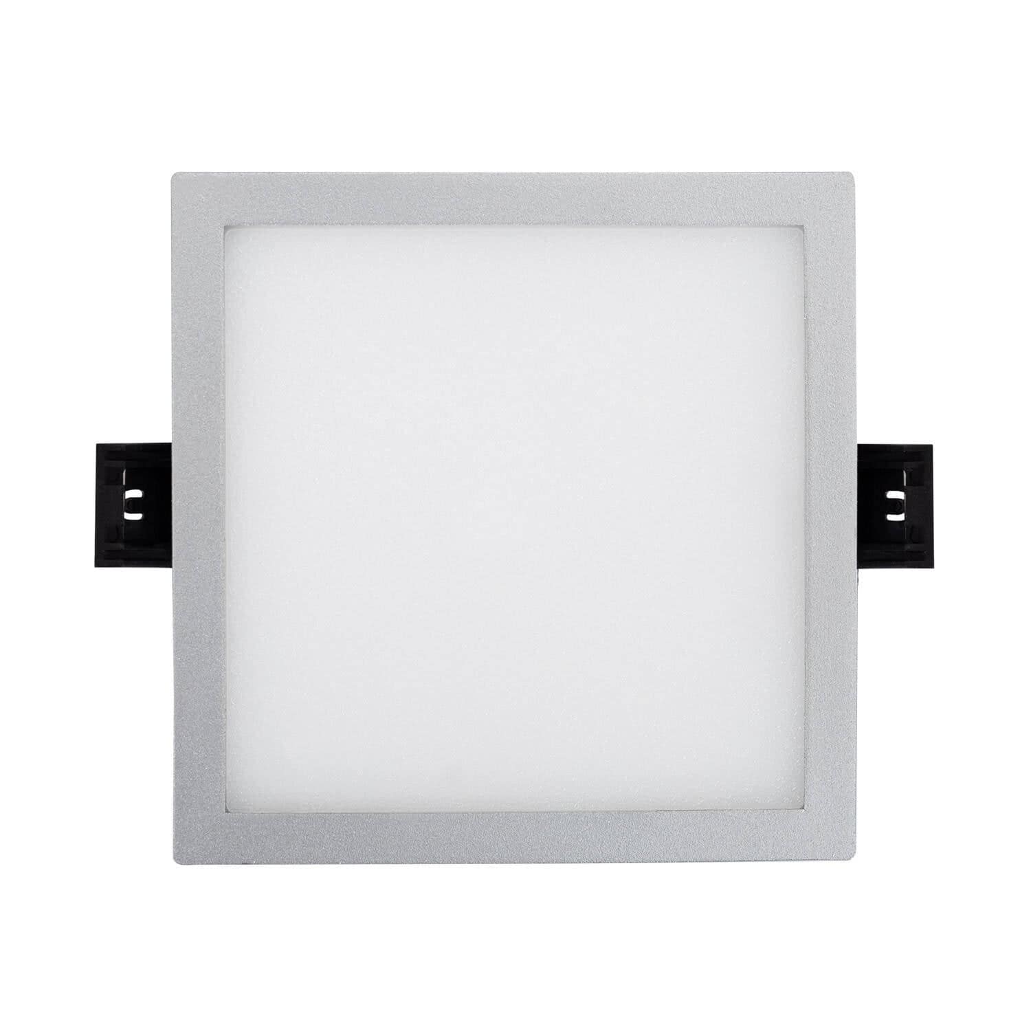 Dalle LED 8W Carrée High Lumen LIFUD Coupe Ø 75mm Argentée – Image 2