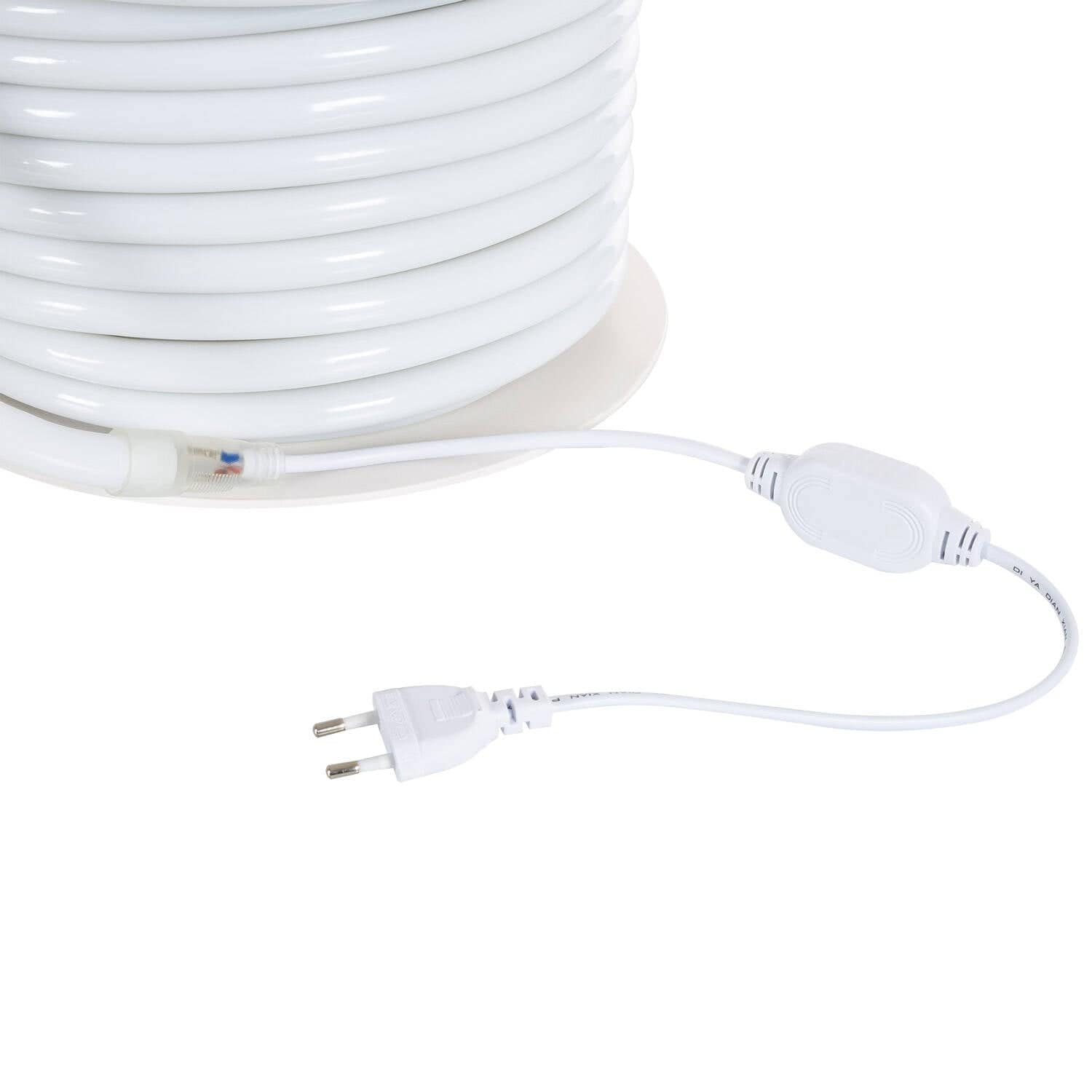 Ruban LED Néon Dimmable 220V BOBINE 50m Blanc Chaud Circulaire 360 9W/m Coupe 100cm IP67 – Image 6