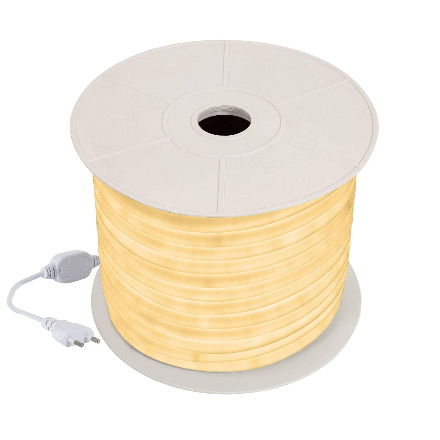 Ruban LED Néon Dimmable 220V BOBINE 50m Blanc Chaud Circulaire 360 9W/m Coupe 100cm IP67 – Image 3
