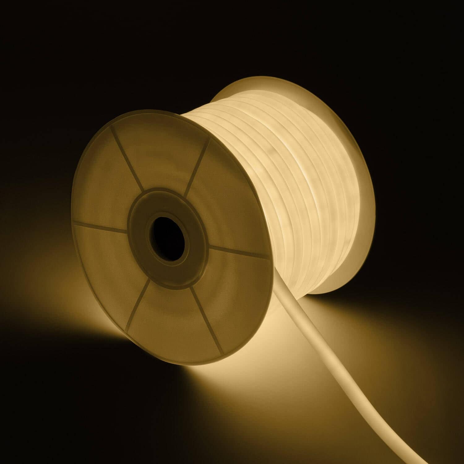 Ruban LED Néon Dimmable 220V BOBINE 50m Blanc Chaud Circulaire 360 9W/m Coupe 100cm IP67 – Image 4
