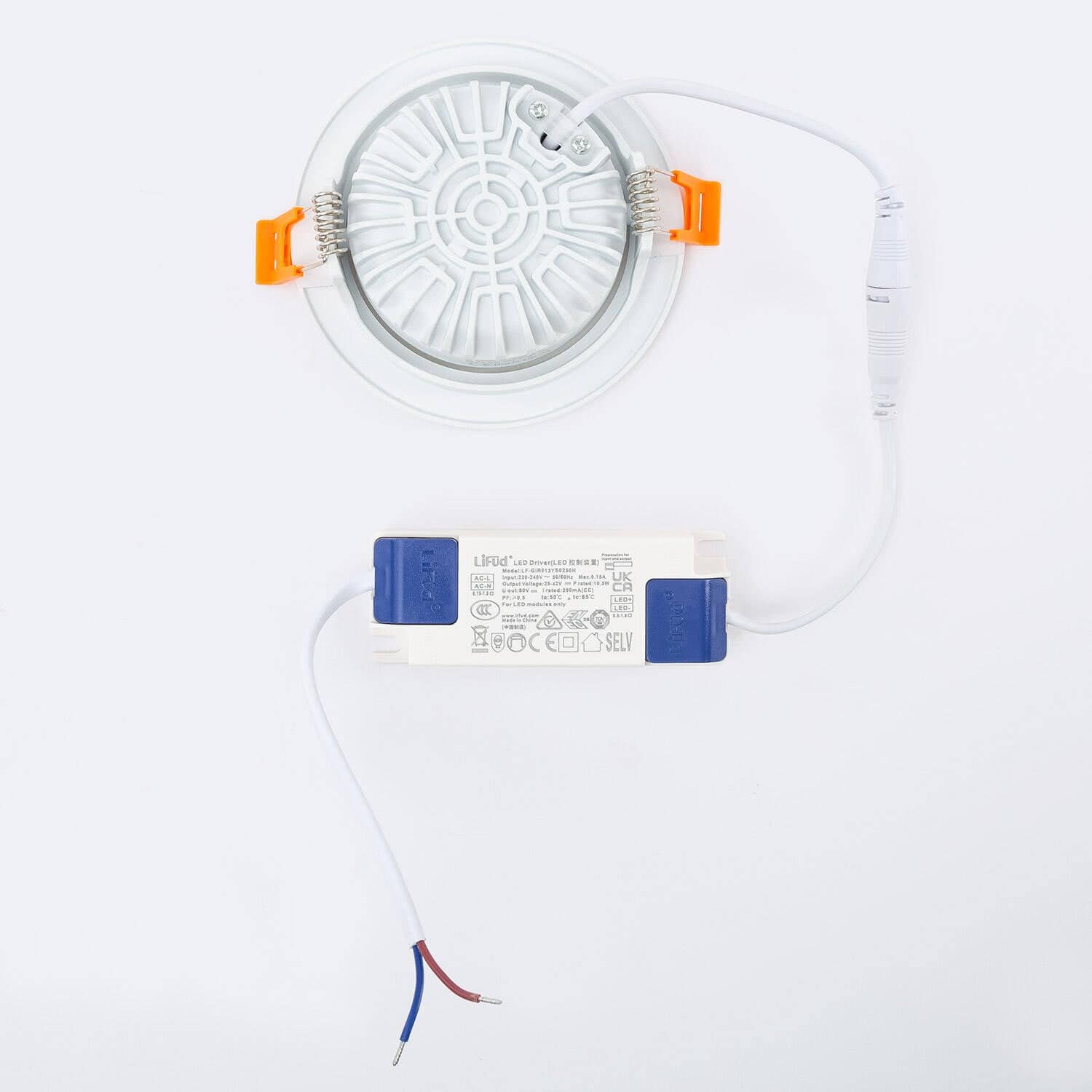 Spot Downlight LED 10W Rond COB CRI90 Slim Coupe Ø 90 mm – Image 7