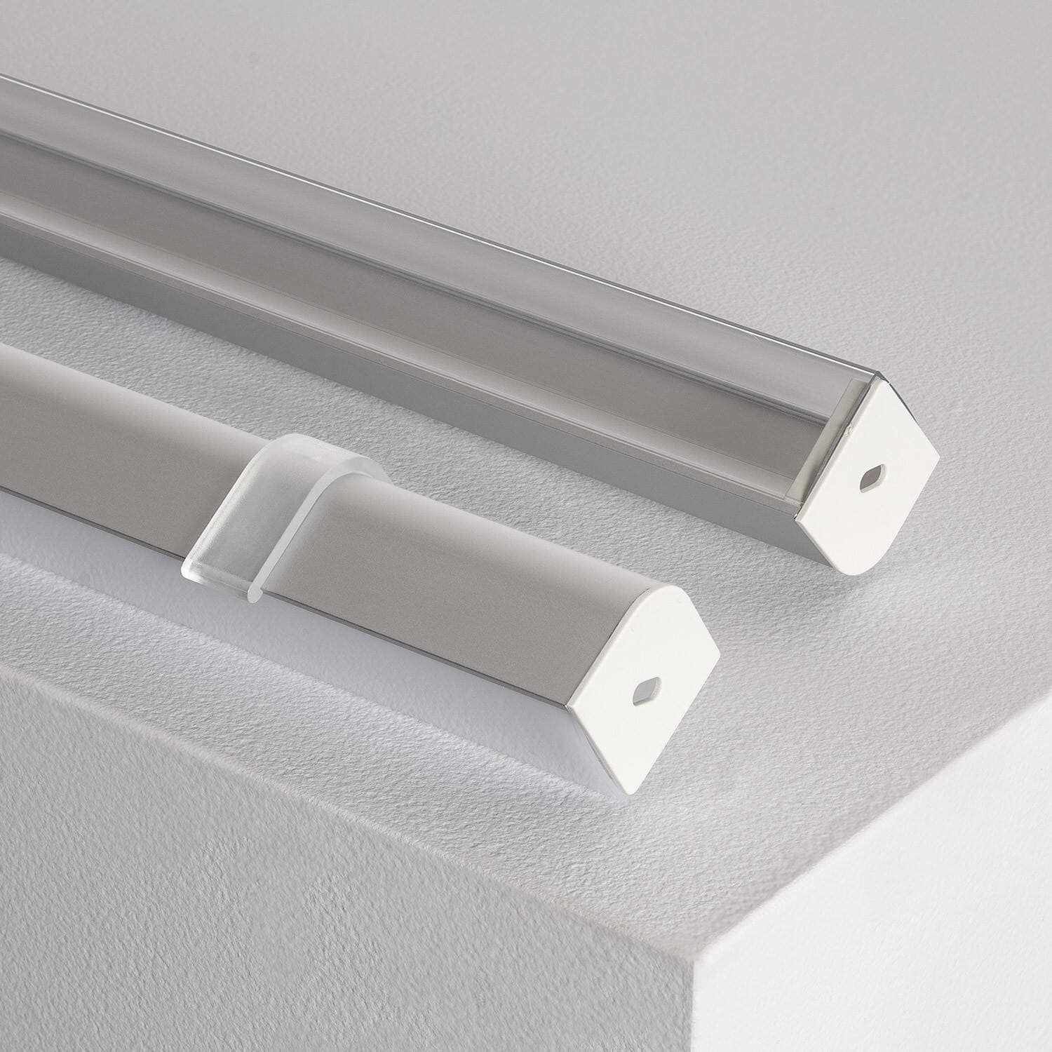 Profilé Aluminium Angle Triangulaire 2m pour Ruban LED jusqu'à 20mm – Image 4