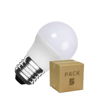 Pack de 5 Ampoules LED E27 4W 360 lm G45