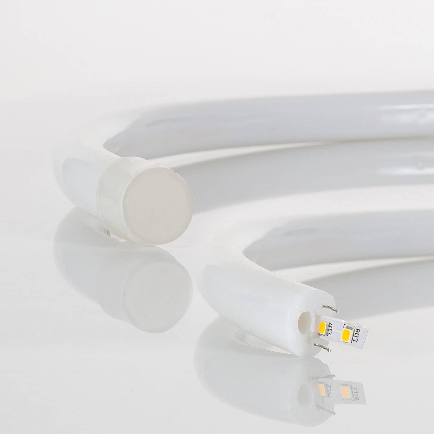 Ruban LED Néon Dimmable 220V BOBINE 50m Bleu Circulaire 360 9W/m Coupe 100cm IP67 – Image 8