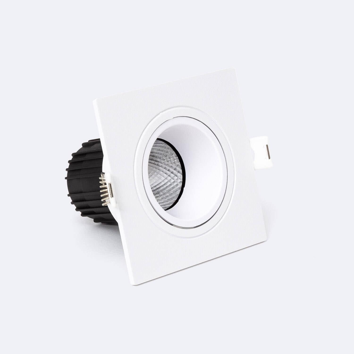 Downlight Carré Inclinable LED 9W Dimmable Coupe Ø 75 mm