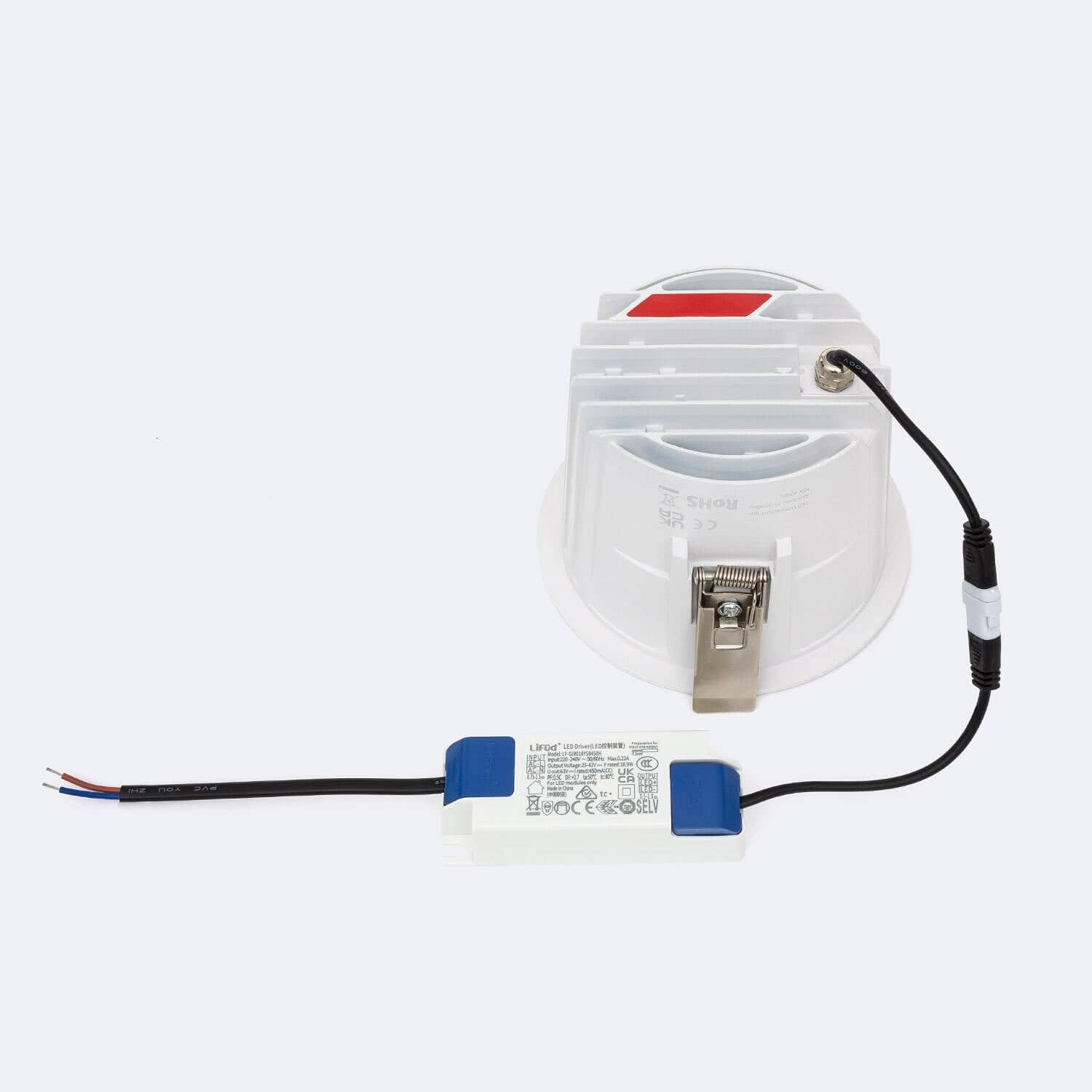 Downlight LED 18W Rond HOTEL CRI90 Coupe Ø 115 mm LIFUD – Image 6