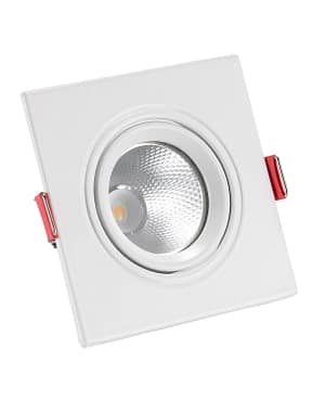 Spot Downlight LED 5W Carré Madison Coupe Ø 75 mm