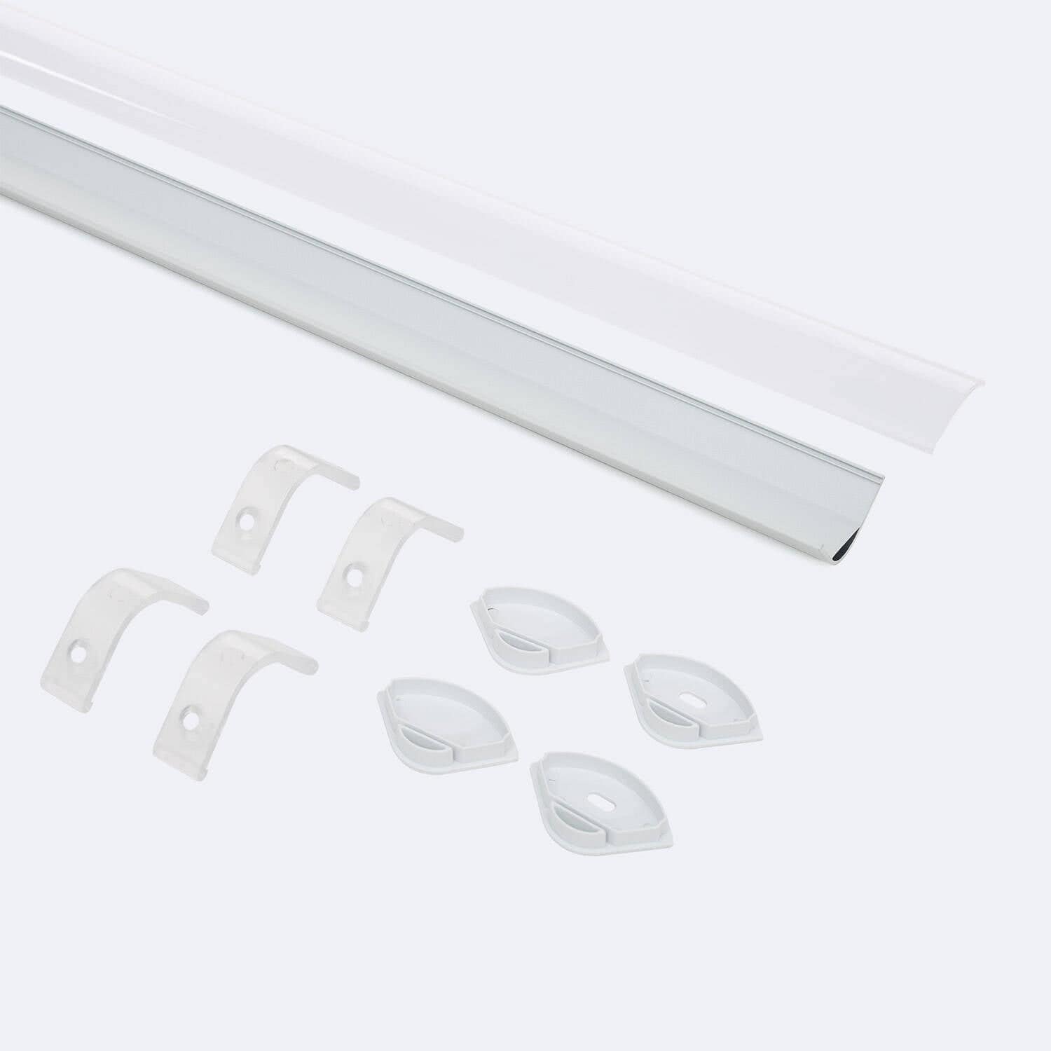 Profilé Aluminium Angle Rond pour Ruban LED jusqu'à 20 mm – Image 5