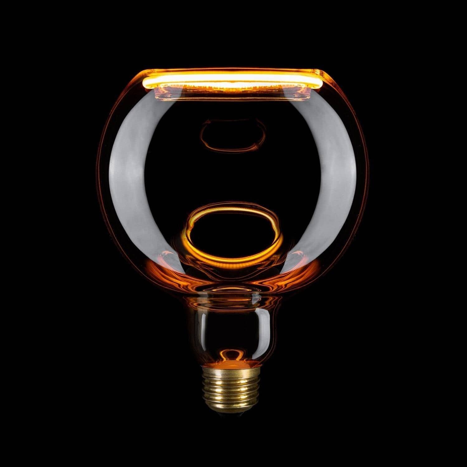 Ampoule LED Filament E27 6W 220 lm G125 Globe Smoky Creative-Cables SEG55056 – Image 2
