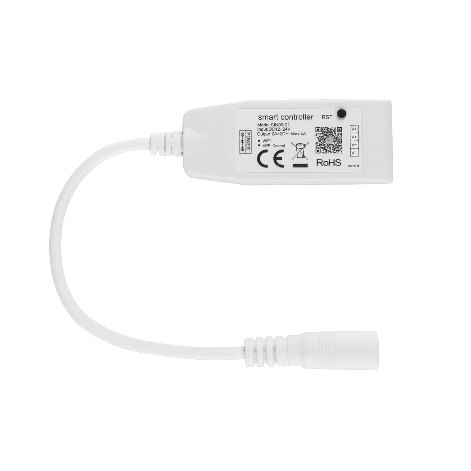 Mini Contrôleur Variateur Ruban LED 12/24V DC Monochrome WiFi – Image 3