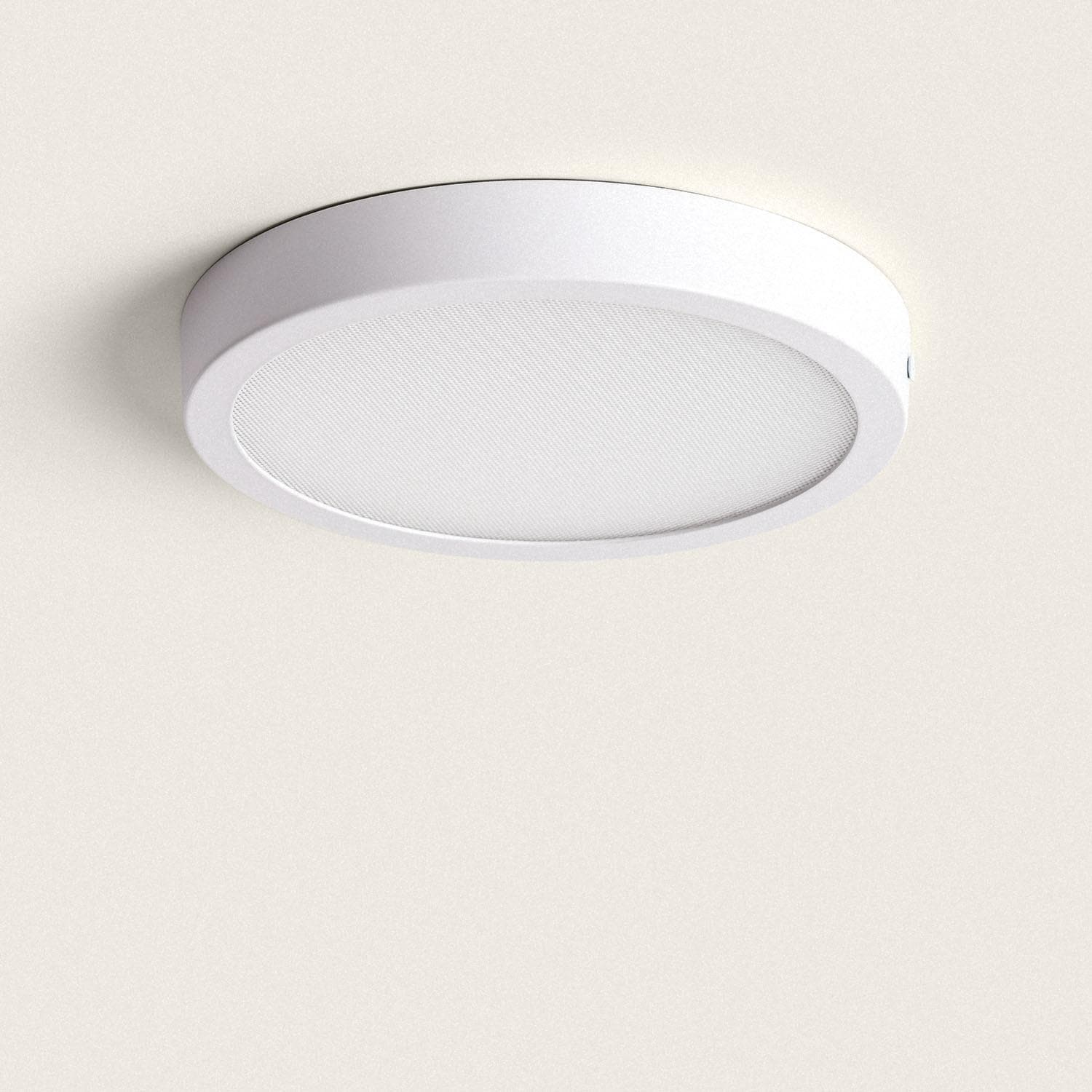 Plafonnier LED Rond 18W Extra-Plat (CRI90) Microprismatique CCT Sélectionnable (UGR17) Ø205 mm – Image 3