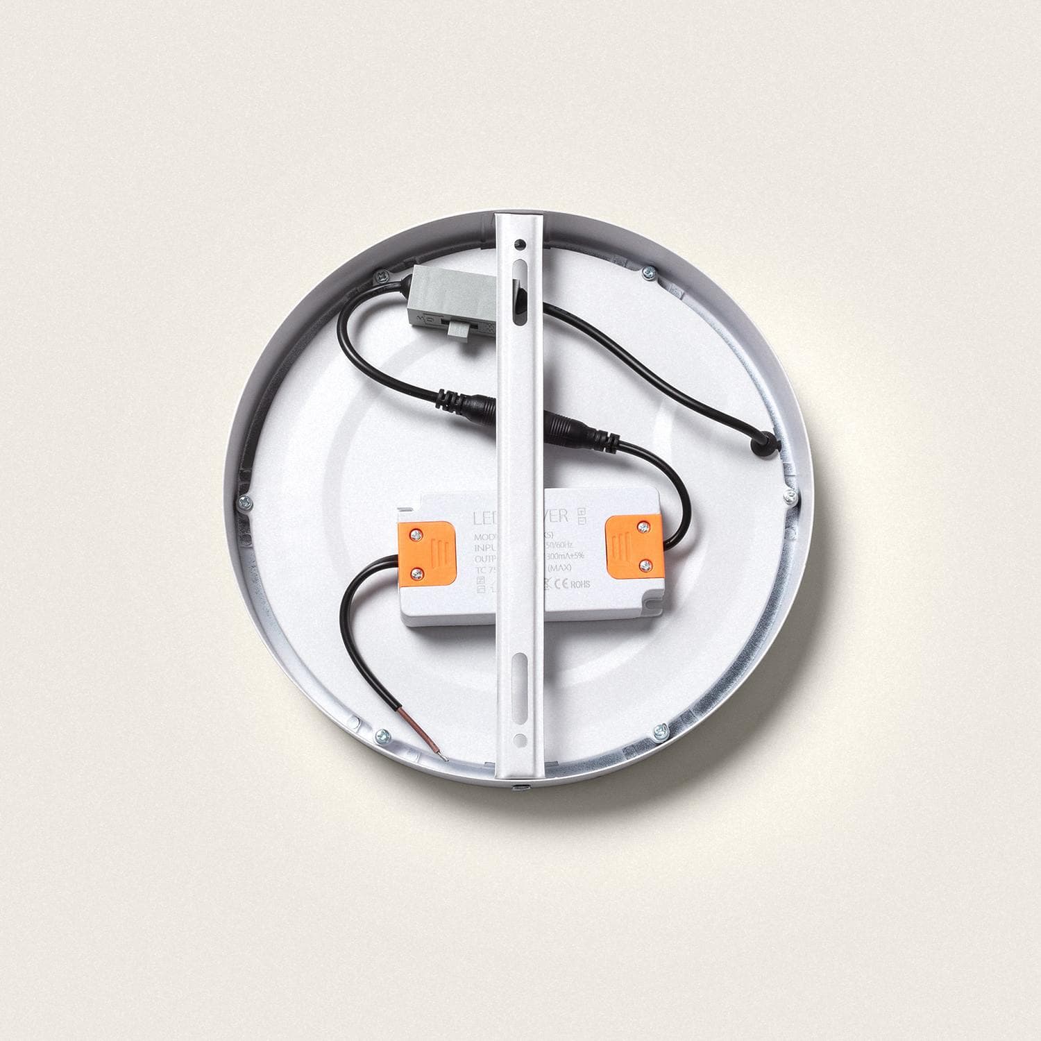Plafonnier LED Rond 18W Extra-Plat (CRI90) Microprismatique CCT Sélectionnable (UGR17) Ø205 mm – Image 7