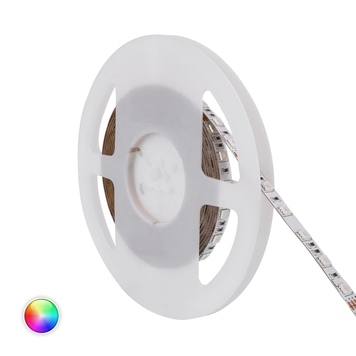 Ruban LED 24V DC 60LED/m RGB 5m IP20 Largeur 10mm Coupe tous les 10cm – Image 2
