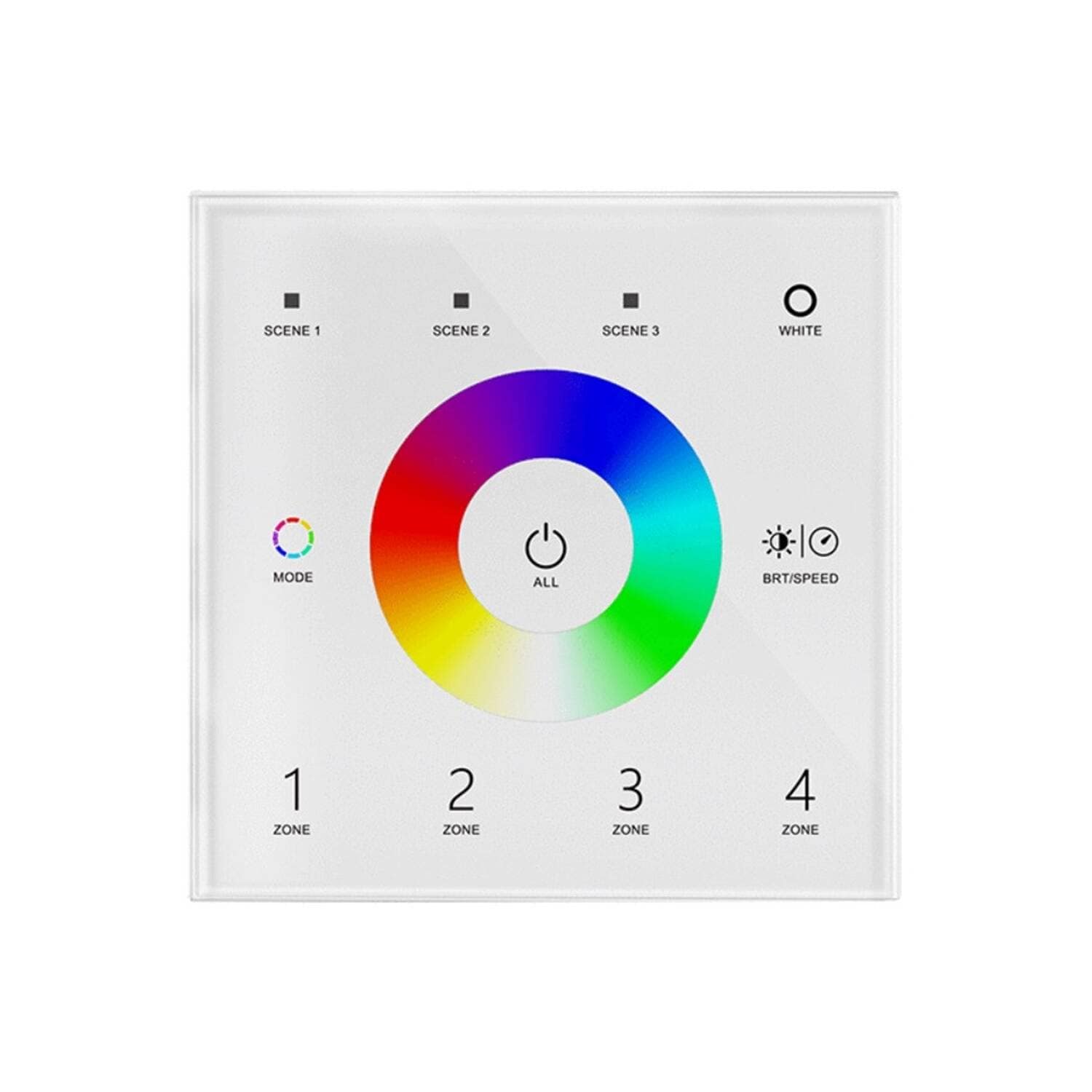 Panneau Tactile DMX Master Tactile RGBW 4 Zones SKYDANCE T14