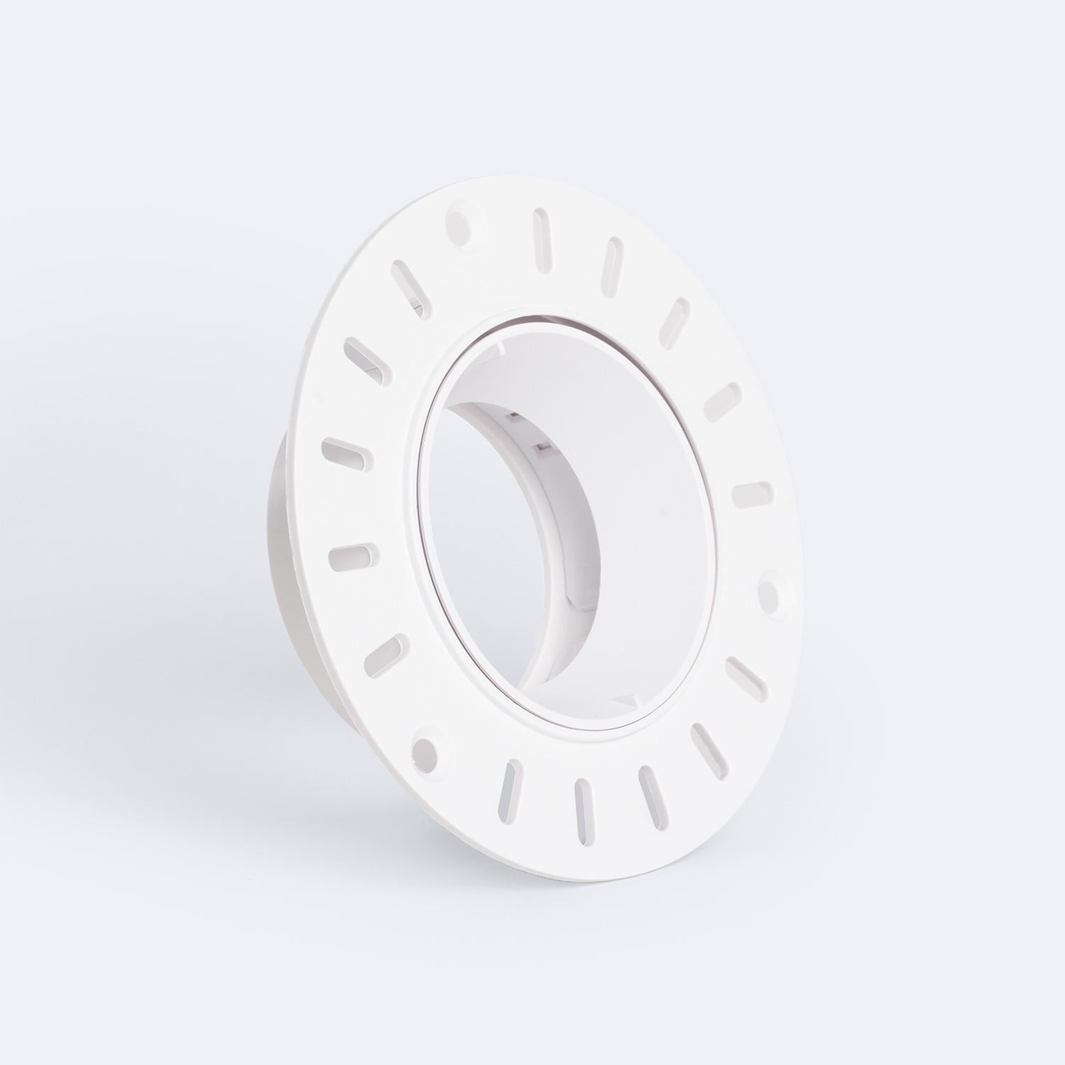 Collerette Downlight Conique Orientable Intégration Plâtre/Placo pour Ampoule LED GU10 / GU5.3 Coupe Ø70 mm Suefix