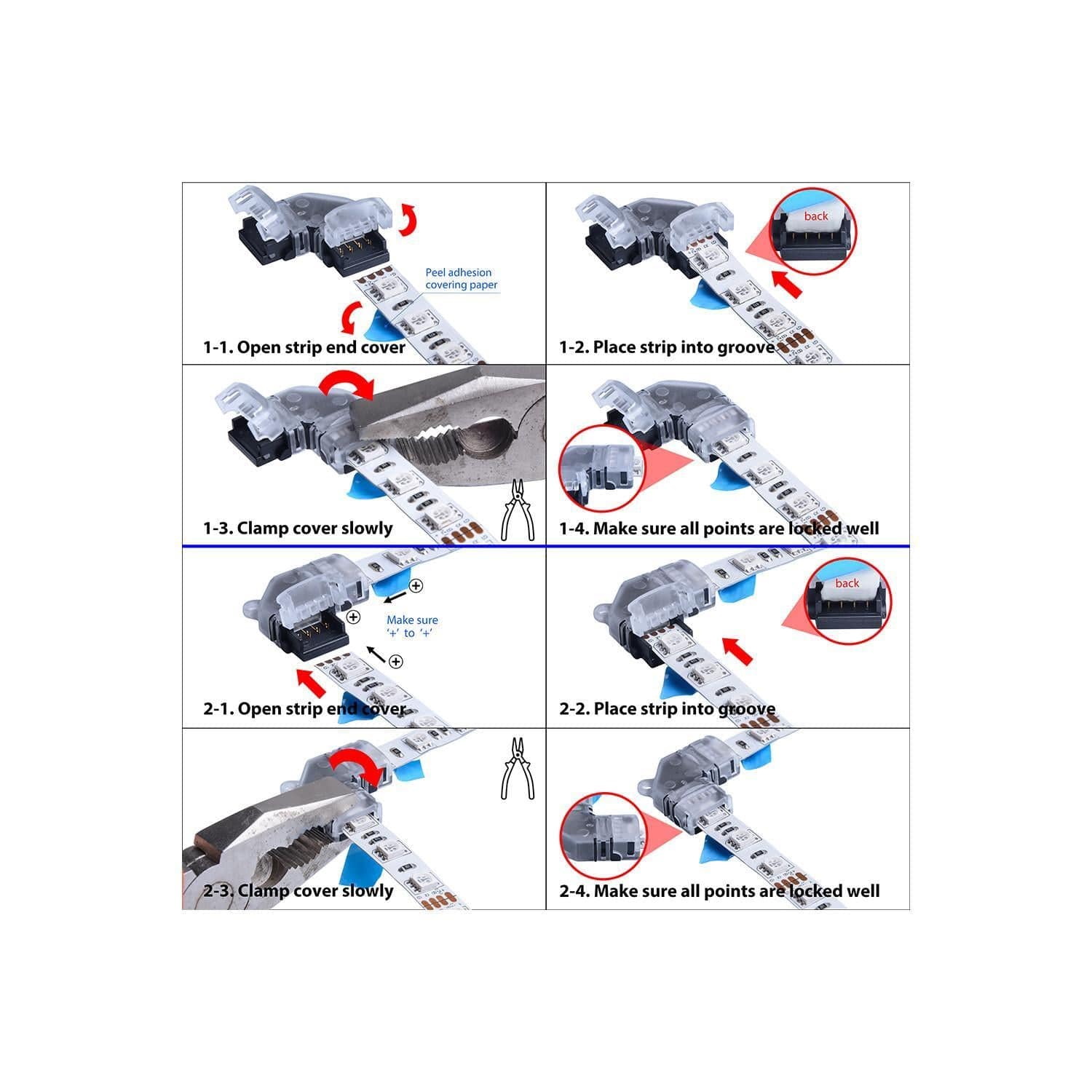 Connecteur HIPPO en L pour Ruban LED IP20 – Image 7