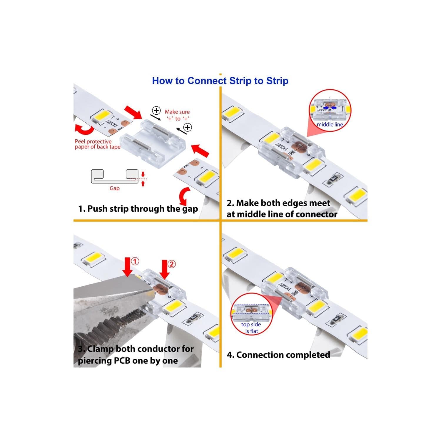 Connecteur HIPPO Mini pour Jonction Ruban LED 10mm IP20 – Image 2