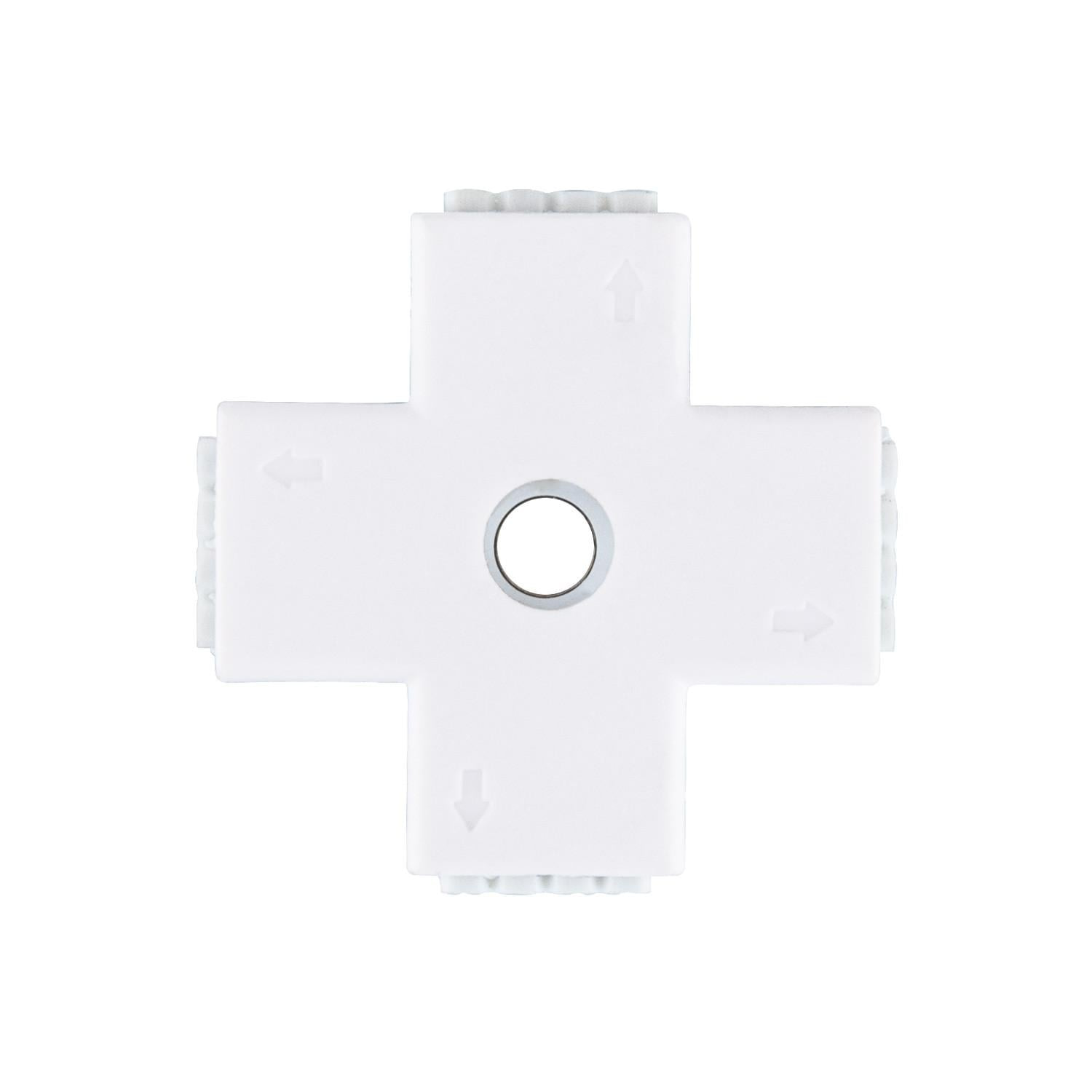 Connecteur Rapide Type 'X' Ruban LED 12/24V RGB