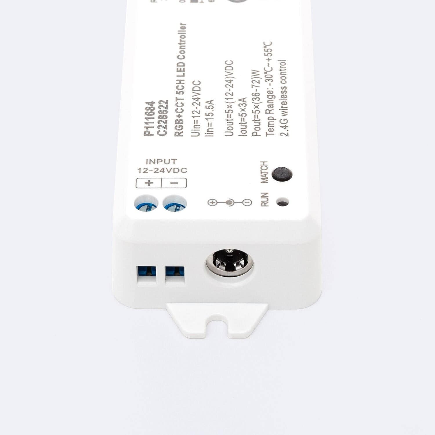 Contrôleur Ruban LED RGB+CCT 12-24V SKYDANCE V5-M Compatible avec Télécommande RF – Image 2