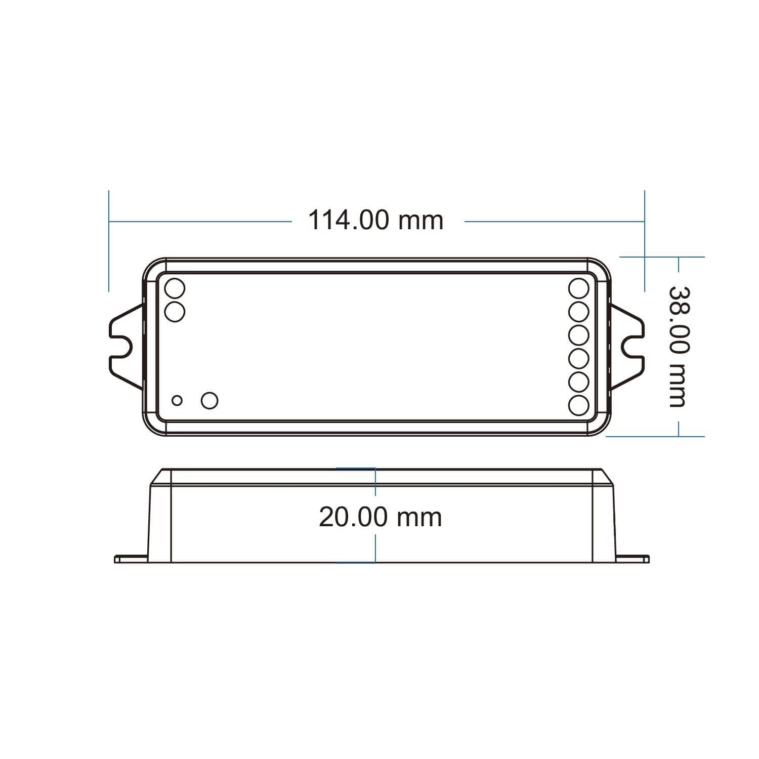 Contrôleur Ruban LED RGB+CCT 12-24V SKYDANCE V5-M Compatible avec Télécommande RF – Image 6