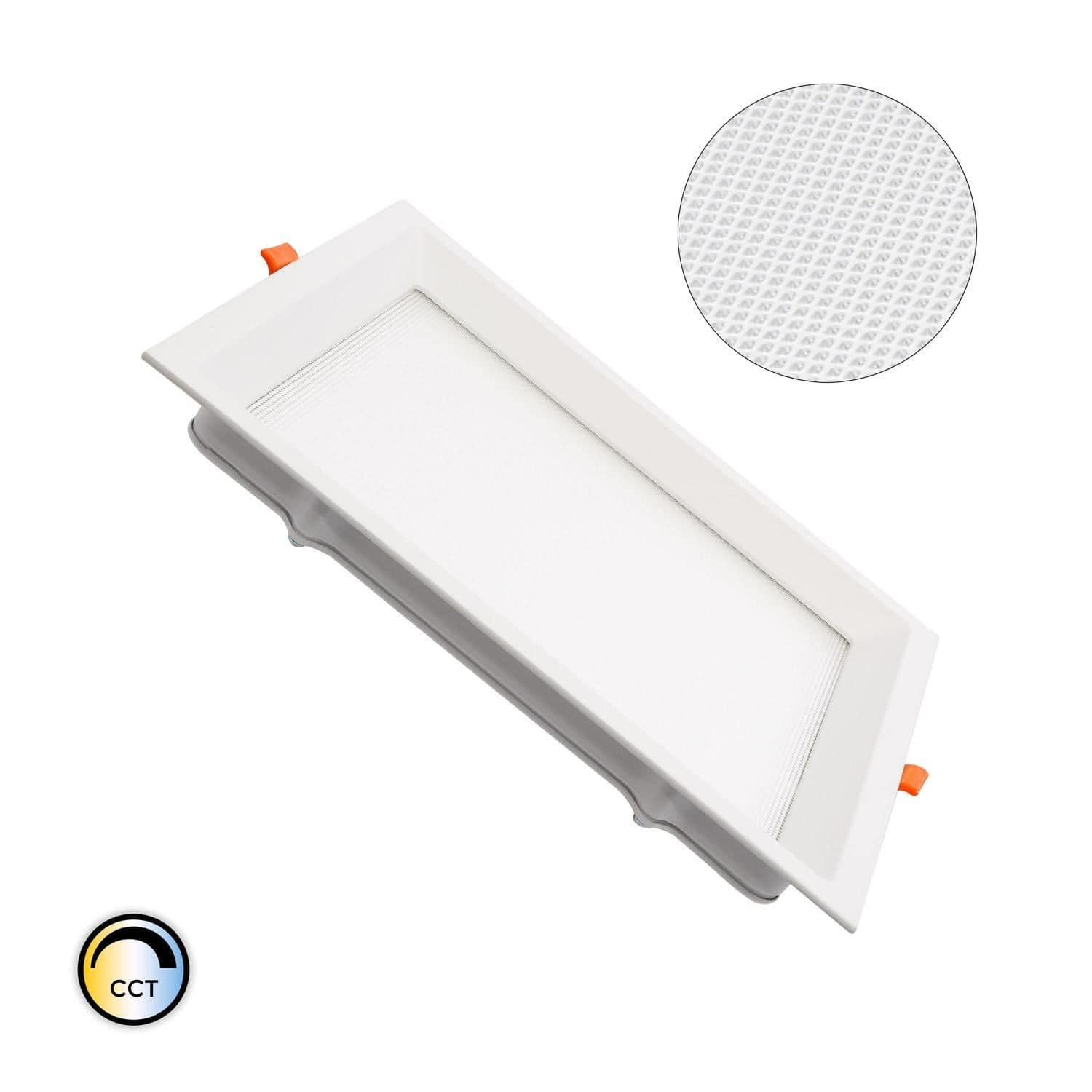 Dalle LED 20W Carrée CCT Sélectionnable Microprismatique LIFUD Coupe 200x200 mm