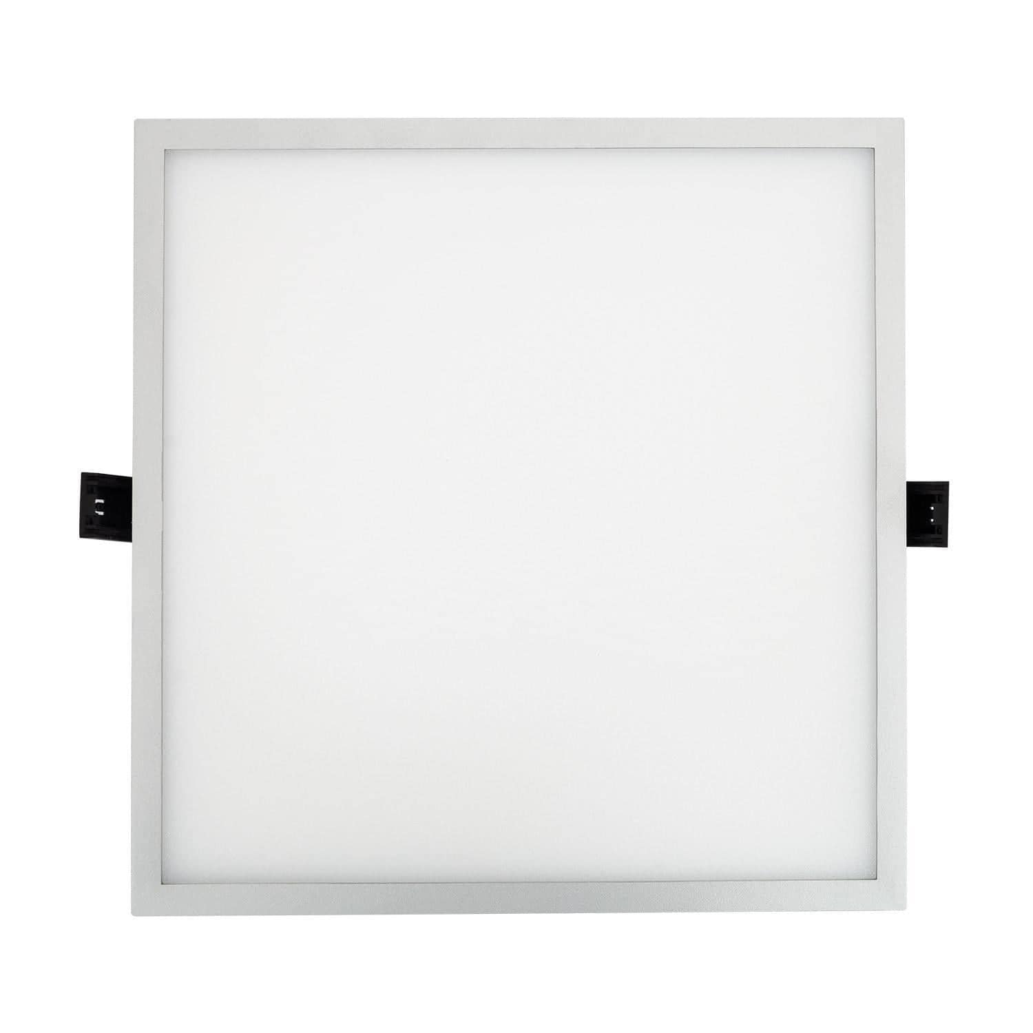 Dalle LED 30W Carrée High Lumen LIFUD Coupe Ø 200 mm Argentée – Image 3