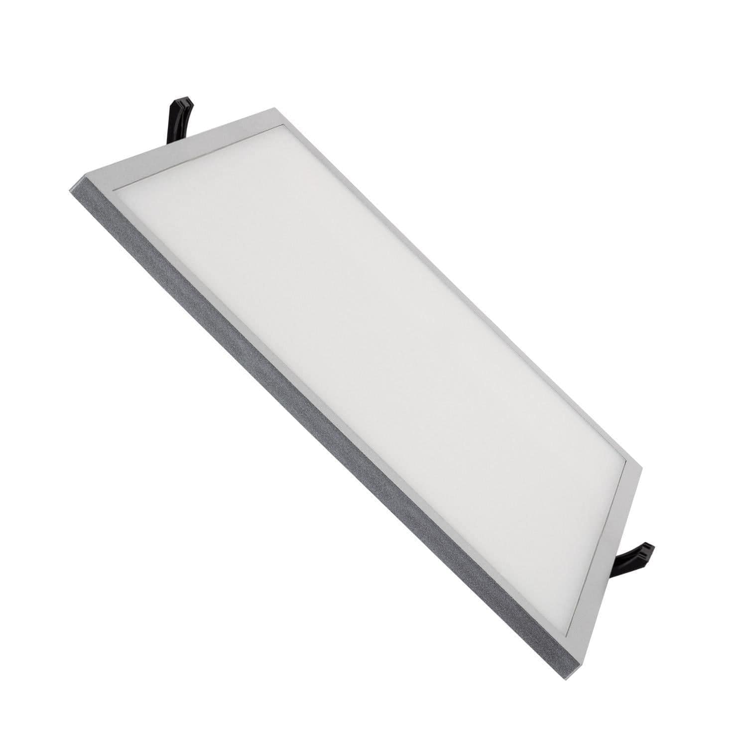 Dalle LED 30W Carrée High Lumen LIFUD Coupe Ø 200 mm Argentée – Image 4