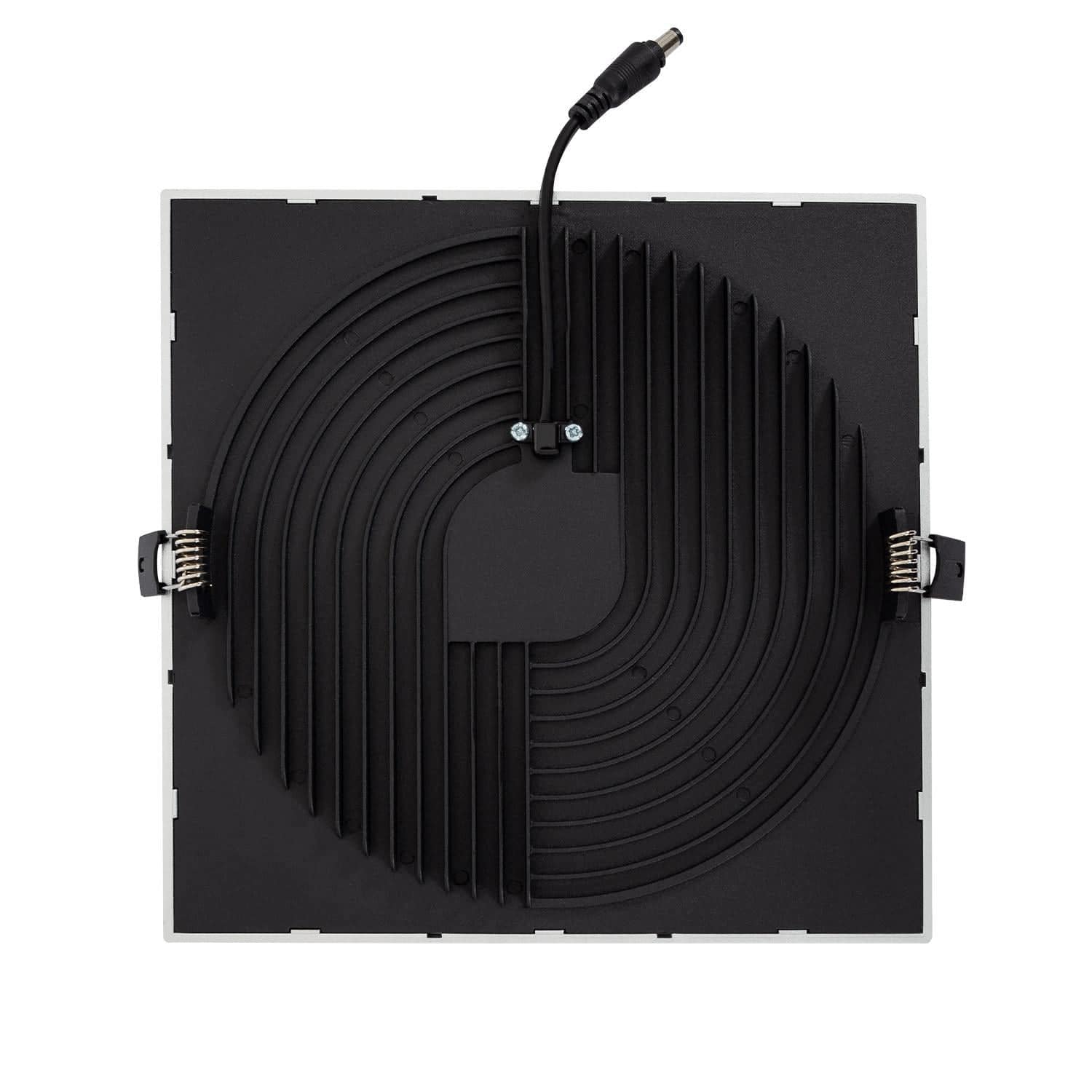 Dalle LED 30W Carrée High Lumen LIFUD Coupe Ø 200 mm Argentée – Image 5