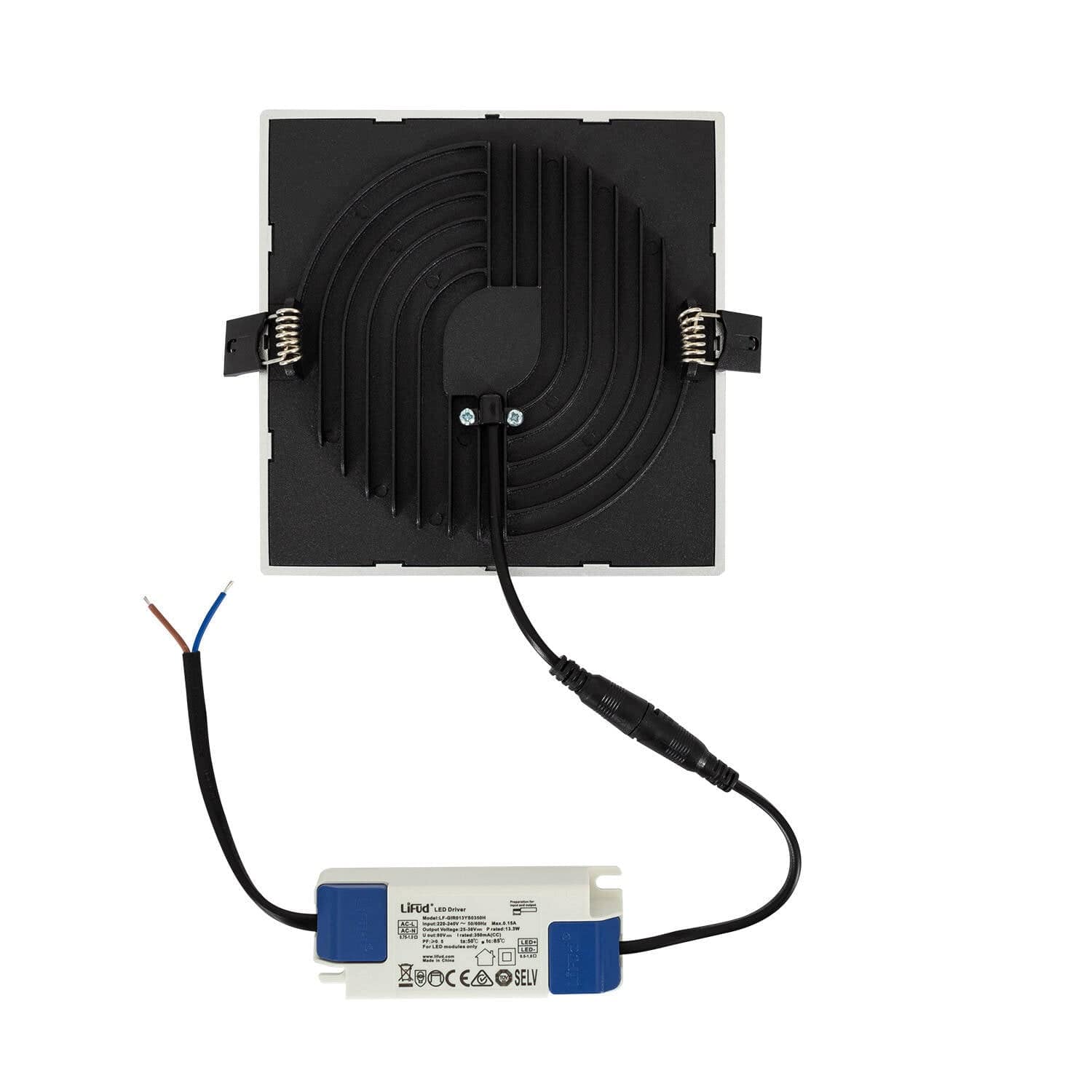 Dalle LED CarréeHigh Lumen 16W LIFUD Silver Coupe Ø135mm – Image 7