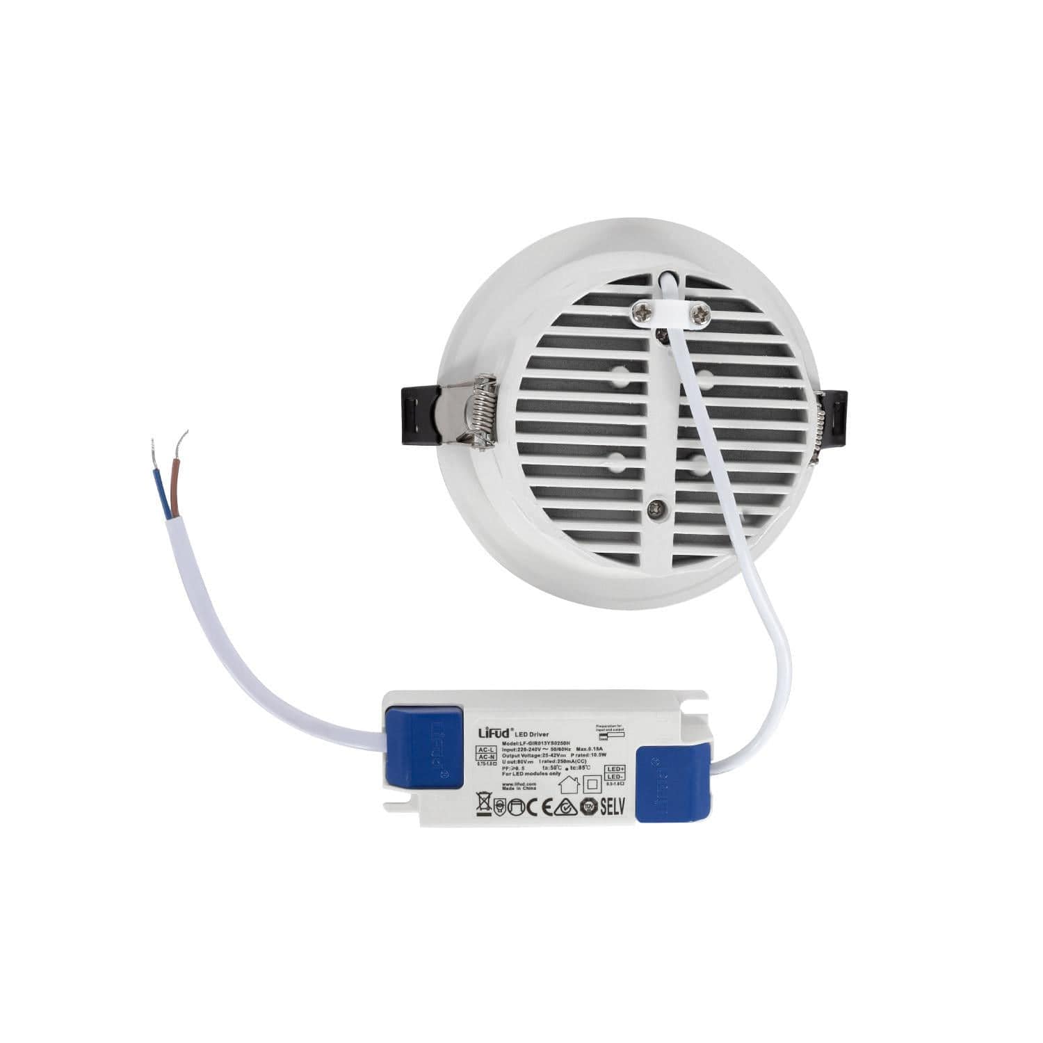 Downlight LED 12W Rond Premium CRI90 LIFUD Coupe Ø 95 mm – Image 6