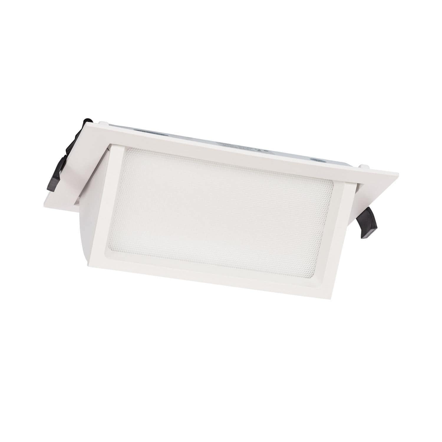 Downlight LED 38W Rectangulaire Orientable Chip OSRAM 120 lm/W LIFUD Coupe 210x125 mm