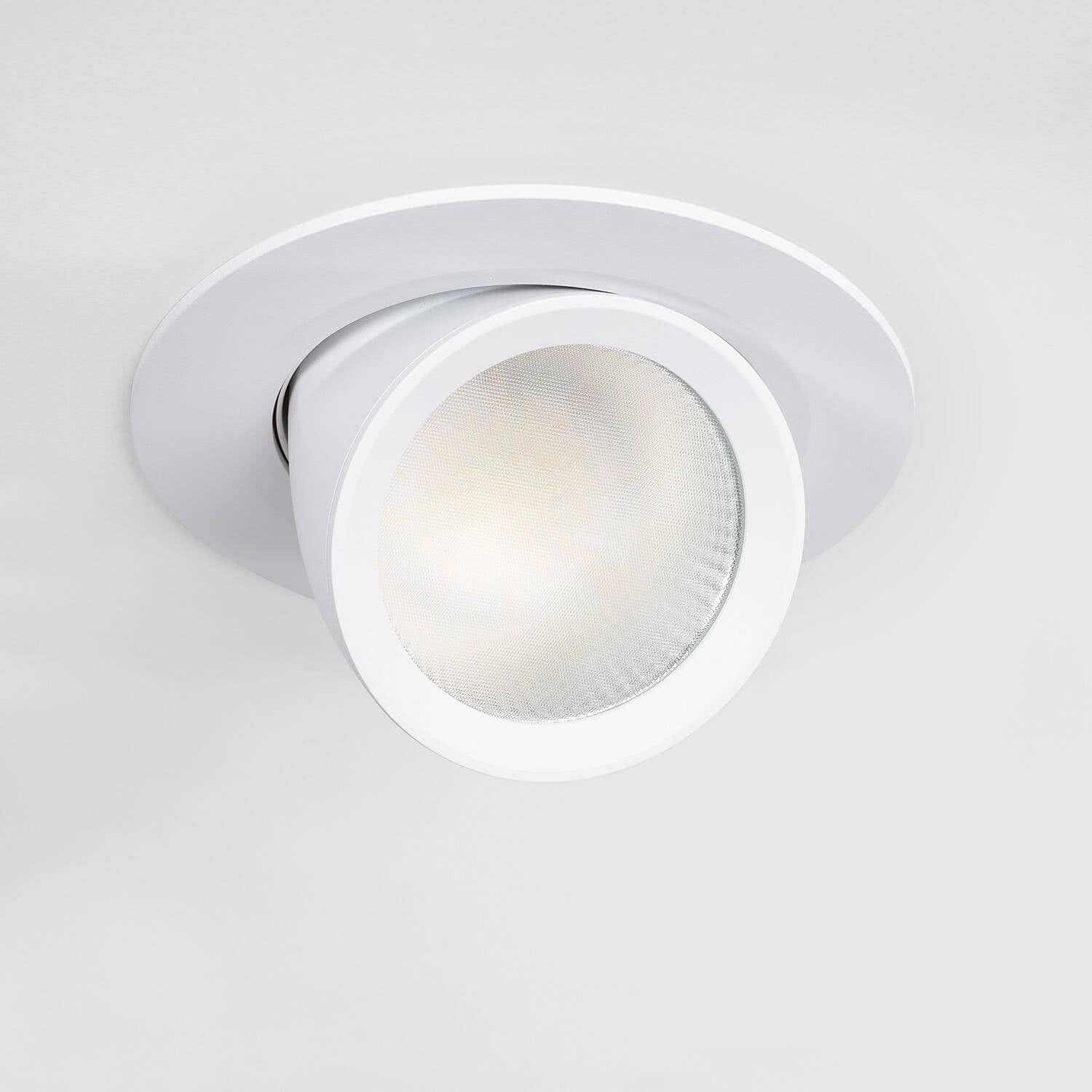 Downlight LED 38W Rond Directionnel Chip OSRAM 120 lm/W LIFUD Coupe Ø 160 mm