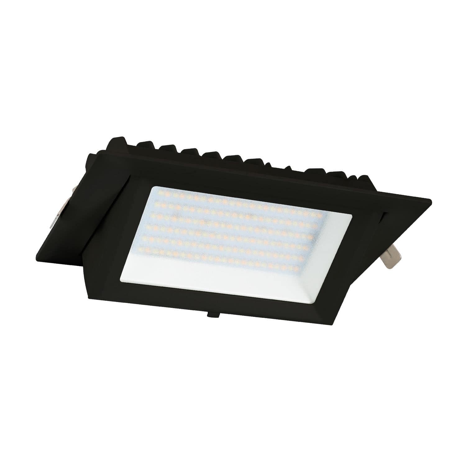 Downlight LED 48W Rectangulaire Orientable SAMSUNG 130lm/W LIFUD Coupe 215x125 mm Noir