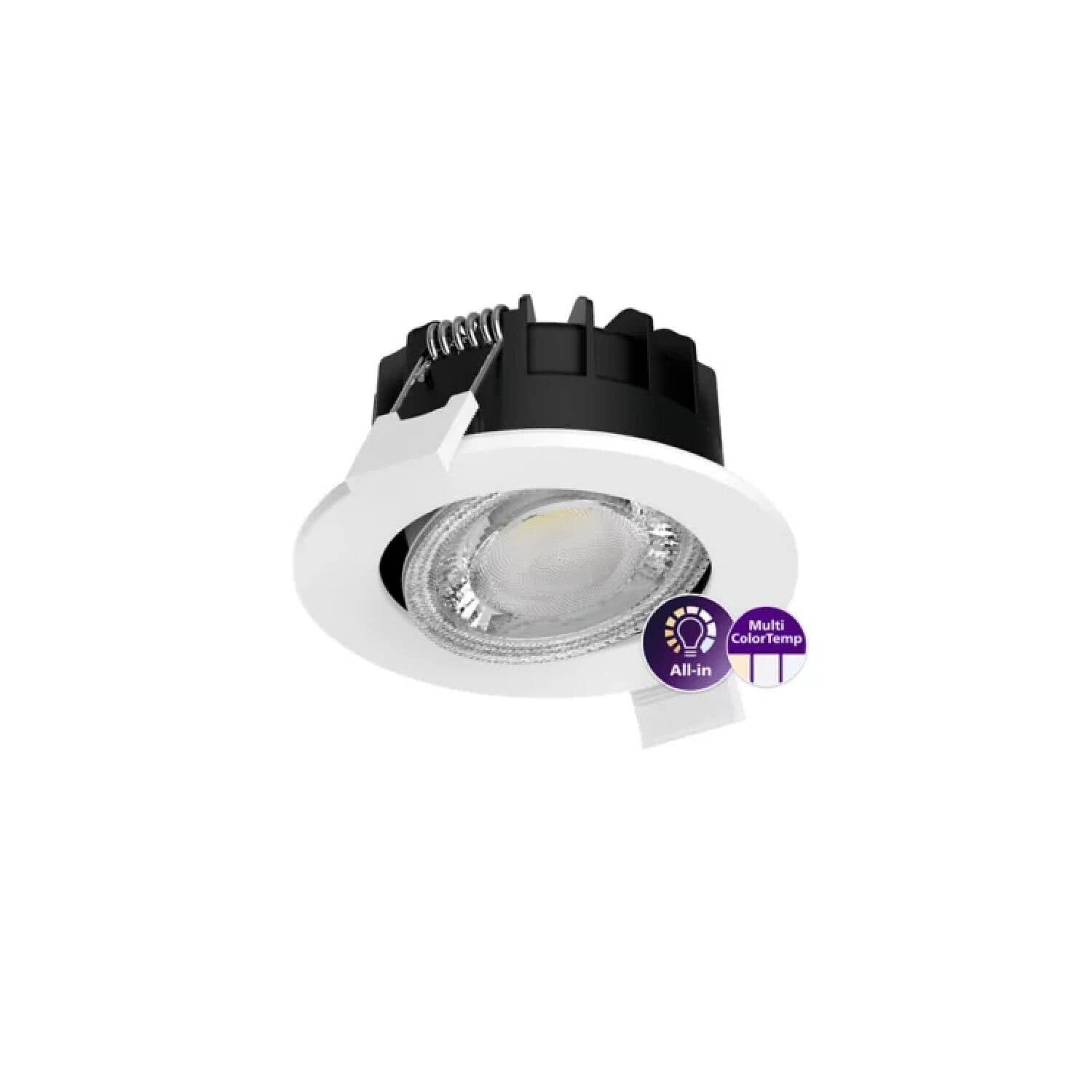 Spot Downlight LED 6W CCT PHILIPS Ledinaire ClearAccent Coupe Ø70 mm RS071B G2