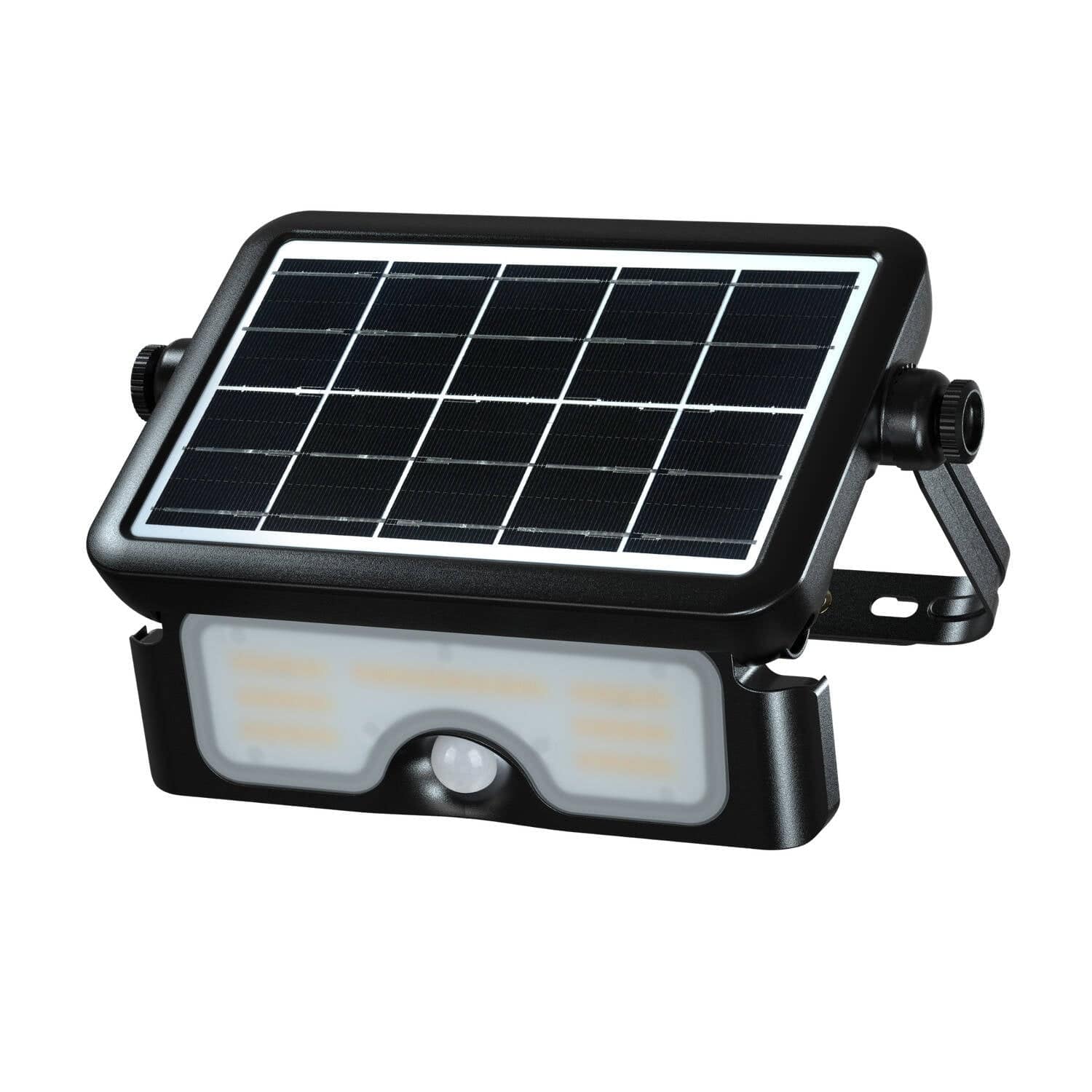 Projecteur LED 3CCT Solaire IP65 avec Détecteur de Mouvement PIR et Crépusculaire