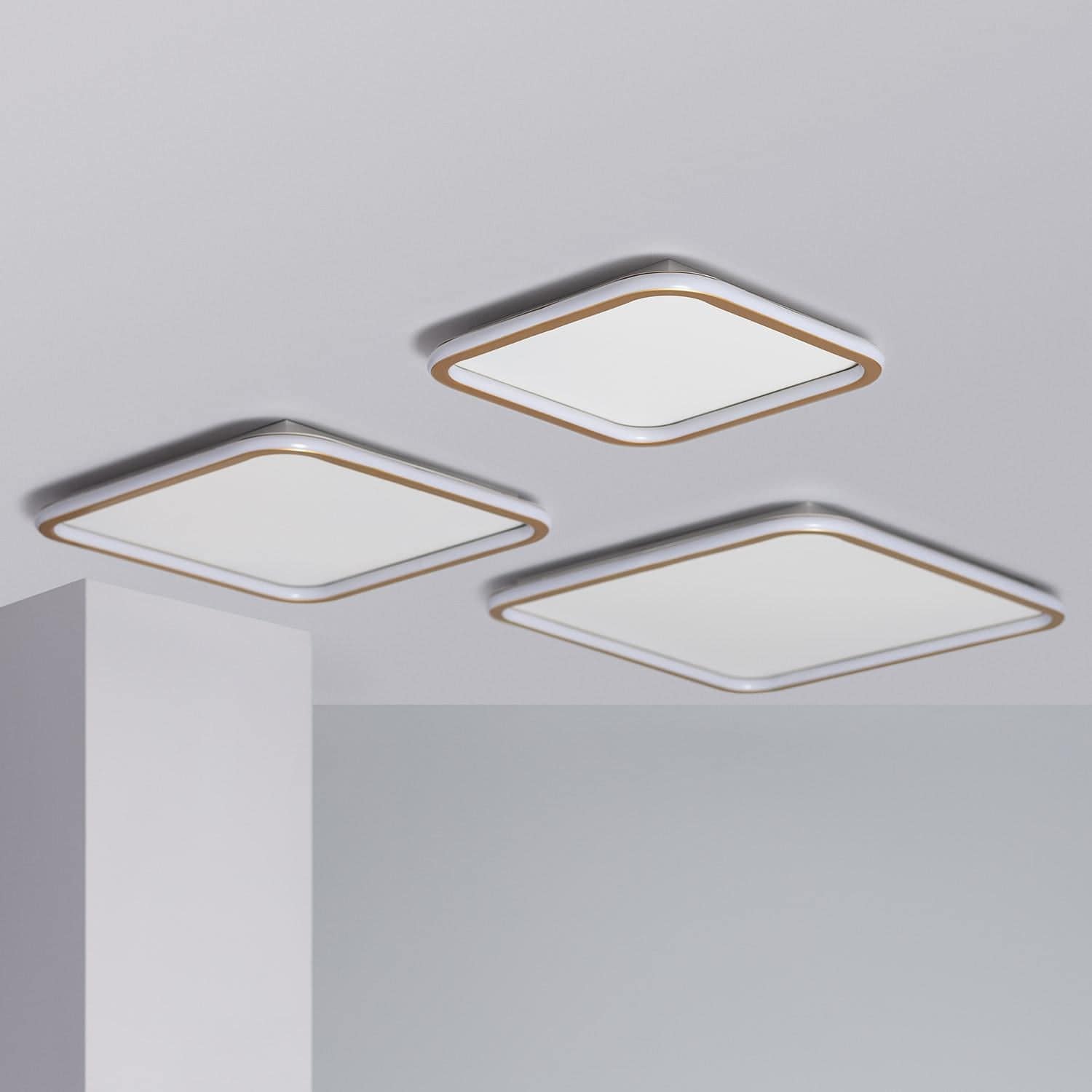 Plafonnier LED 40W Carré Aluminium 610x610 mm CCT sélectionnable Allharo – Image 8