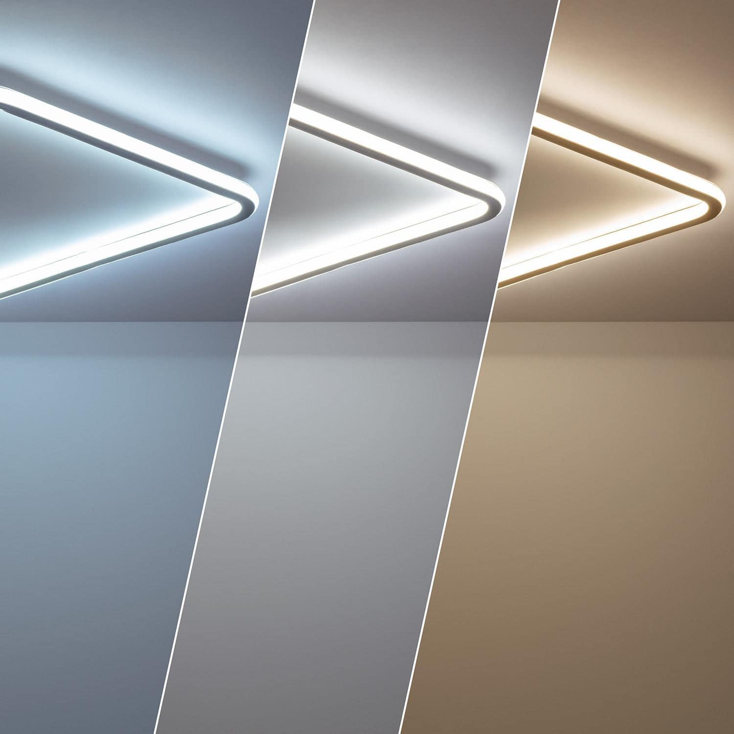 Plafonnier LED Carré Métal CCT Sélectionnable Allharo 30W 410x410 mm – Image 2