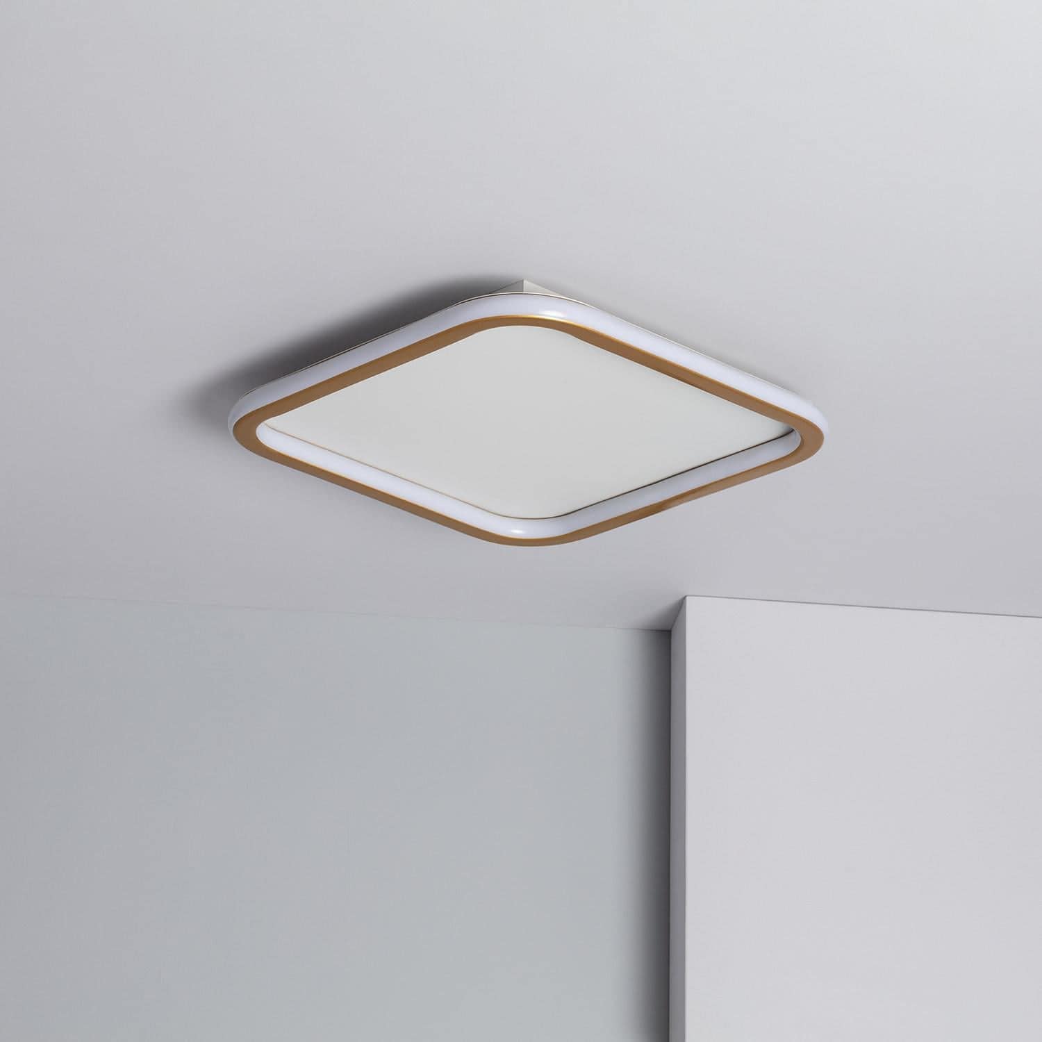 Plafonnier LED Carré Métal CCT Sélectionnable Allharo 30W 410x410 mm – Image 3