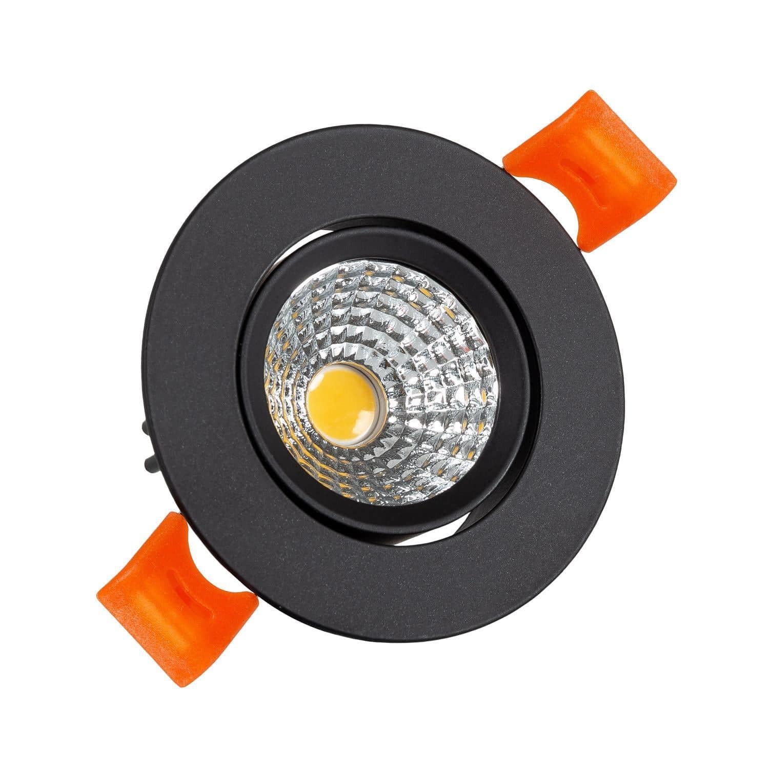 Spot Downlight LED 15W Rond COB CRI90 Coupe Ø 90 mm Noir – Image 2