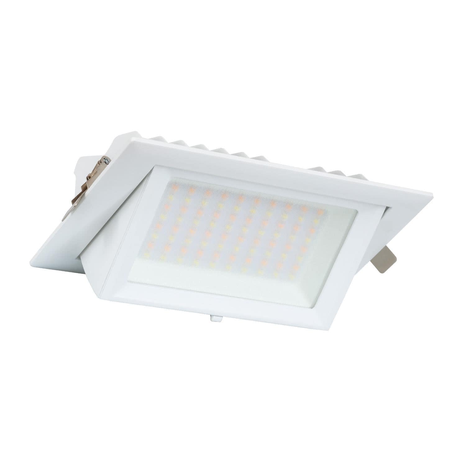 Spot Downlight LED 38W Rectangulaire Orientable SAMSUNG 130 lm/W LIFUD Coupe 210x125 mm