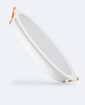 Downlight LED 24W Rond Chip OSRAM Aero 110 lm/W LIFUD Coupe Ø 200 mm