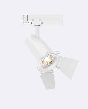 Spot LED Fasano Cinéma 20W pour Rail Triphasé Dimmable Blanc