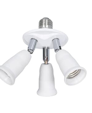 Adaptateur E27 à 3 Ampoules E27