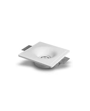 Collerette Downlight Intégration Plâtre/Pladur pour Ampoule LED GU10/GU5.3 Coupe 207x207 mm UGR17