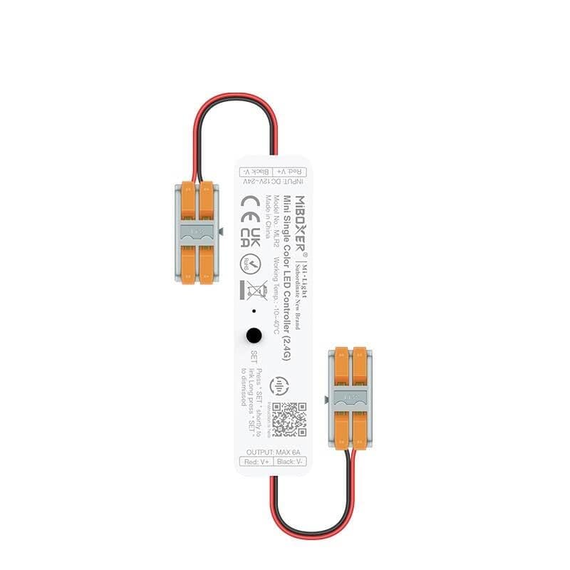 Contrôleur Variateur Mini Ruban LED Monochrome 12/24V DC MiBoxer MLR2