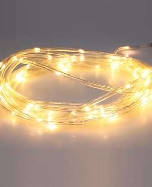 Tube Lumineux Slim LED Rond 220V AC 14 LED/m Blanc Chaud IP44 7.5m
