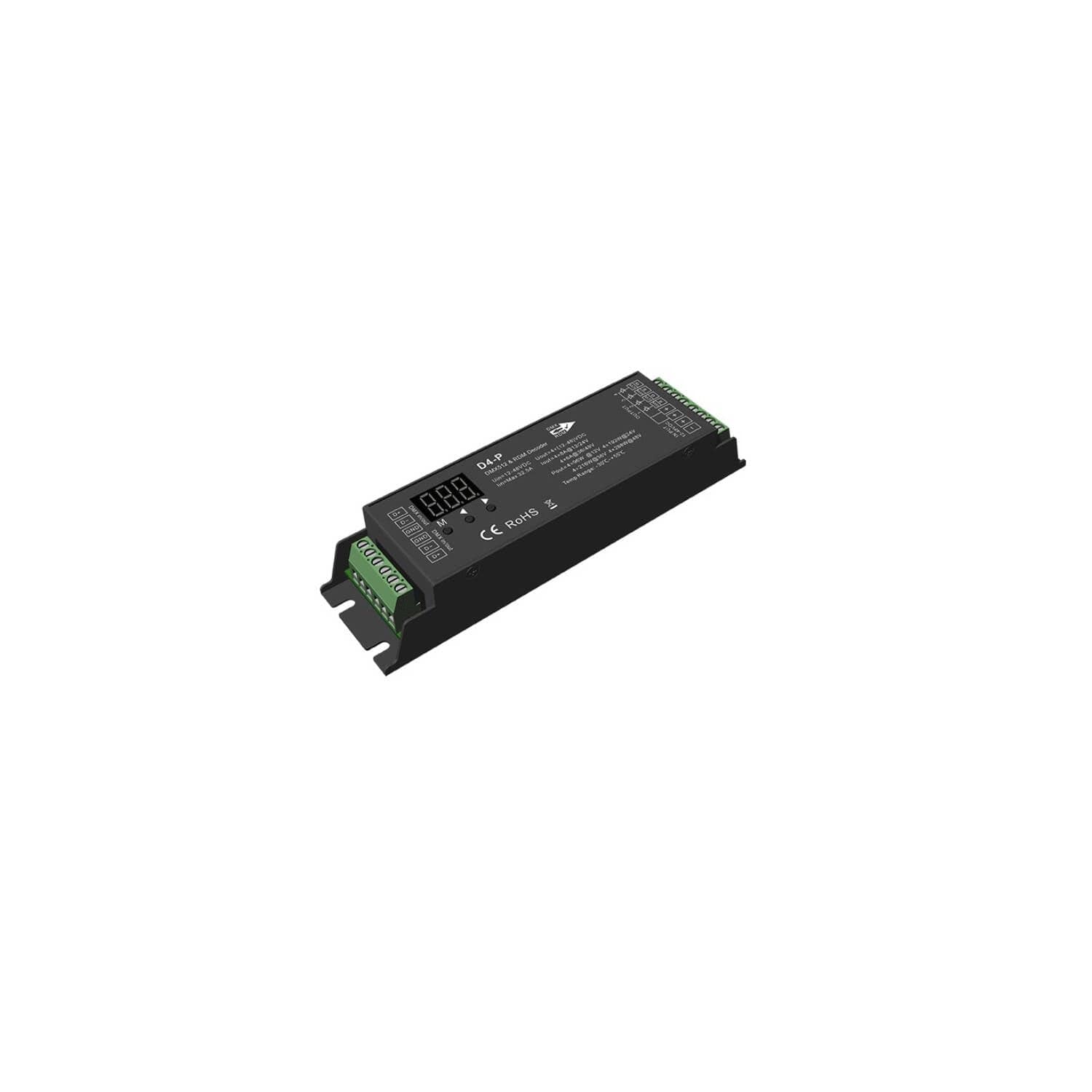 Décodeur DMX512 et RDM 4 Canaux 12-48V SKYDANCE D4-P